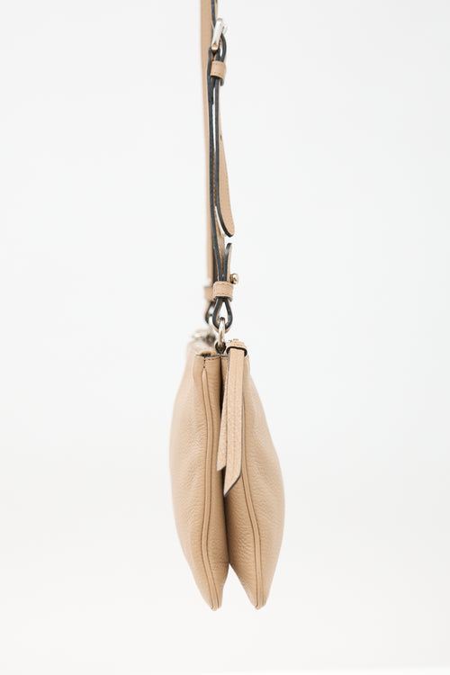 Prada Daino Leather Double Zip Bag