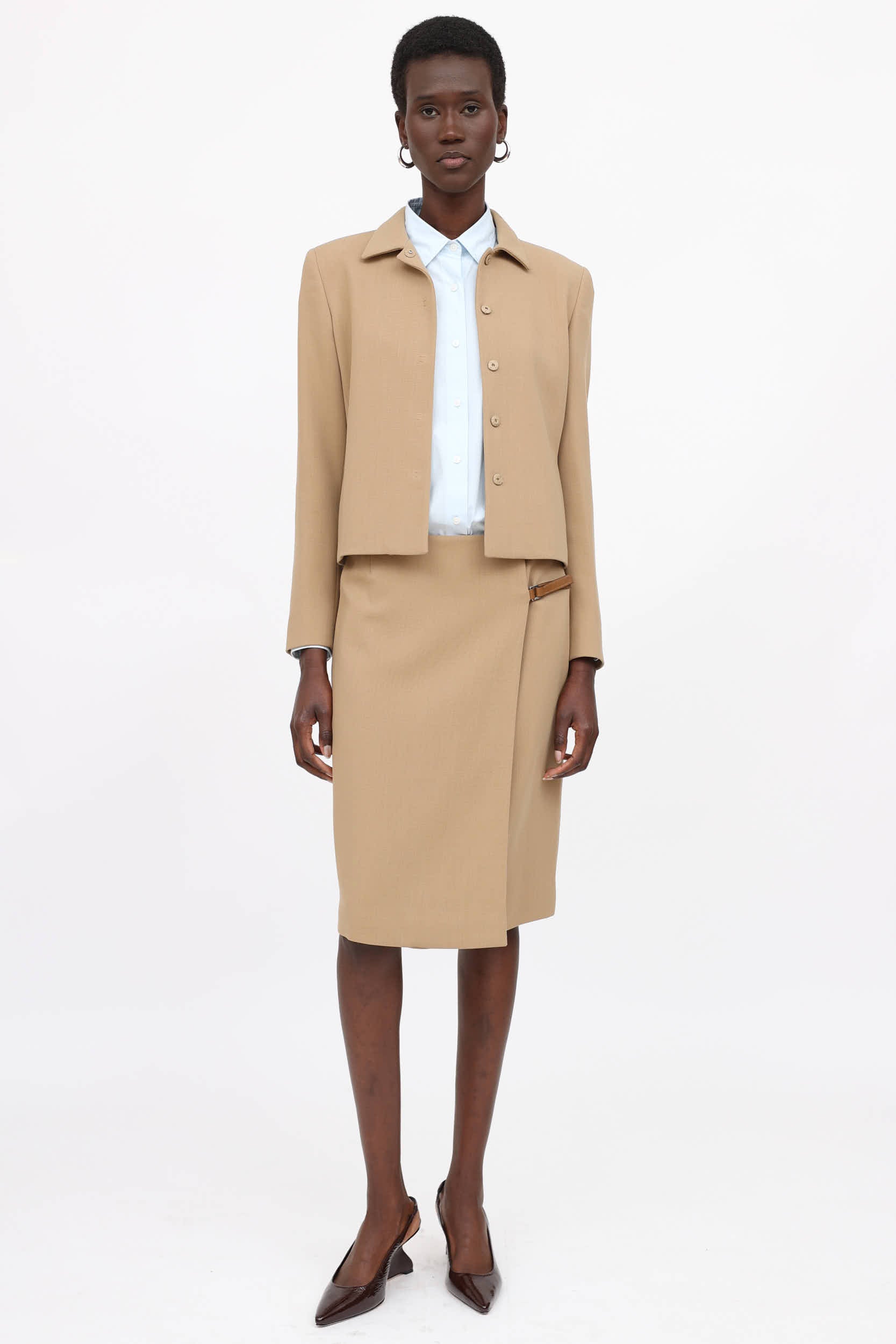 Prada Wool Jacket & Skirt Co-Ord Set