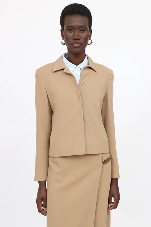 Prada Wool Jacket & Skirt Co-Ord Set