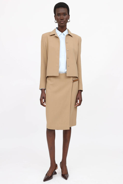 Prada Wool Jacket & Skirt Co-Ord Set