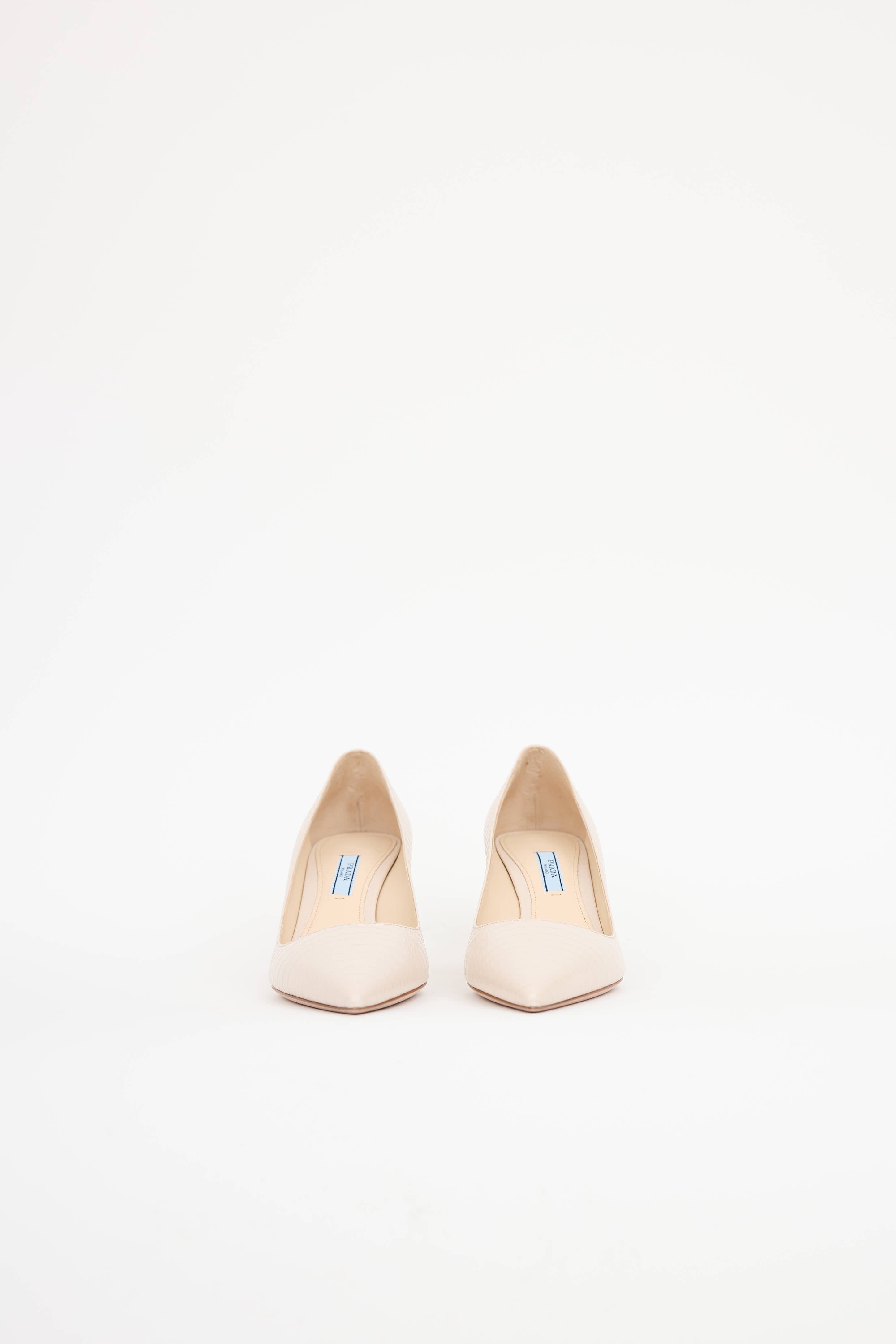 PradaCroc Embossed Pump