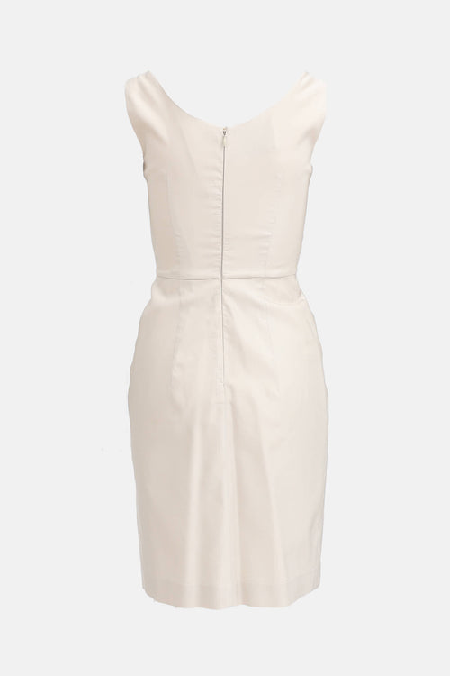 Prada 2011 Wool & Silk Midi Dress