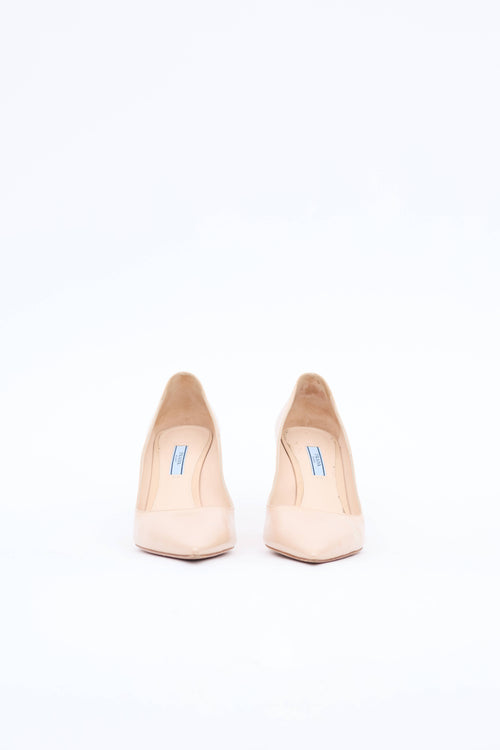Prada Saffiano Point Toe Pump