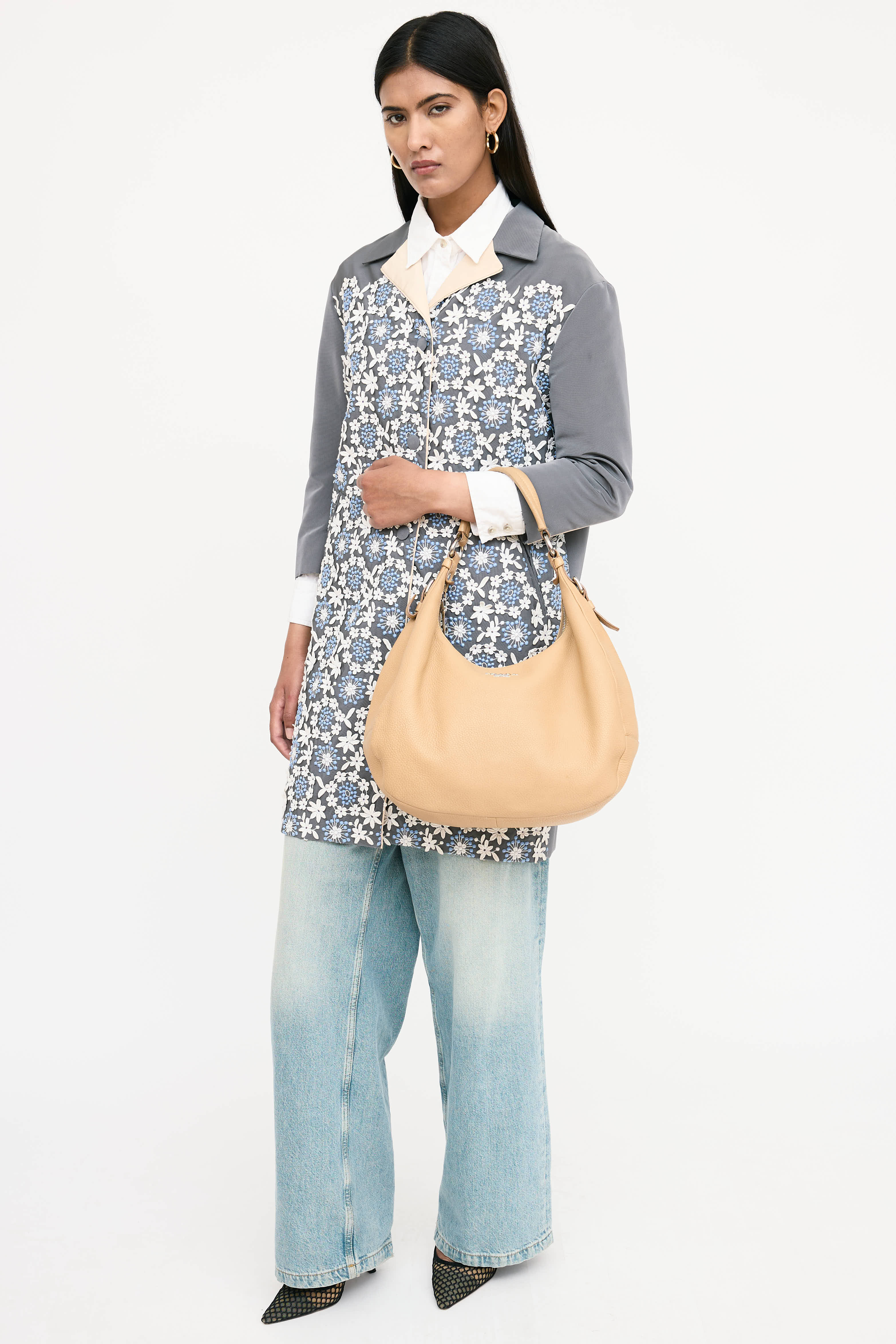 Prada Leather Vitello Daino Shoulder Bag