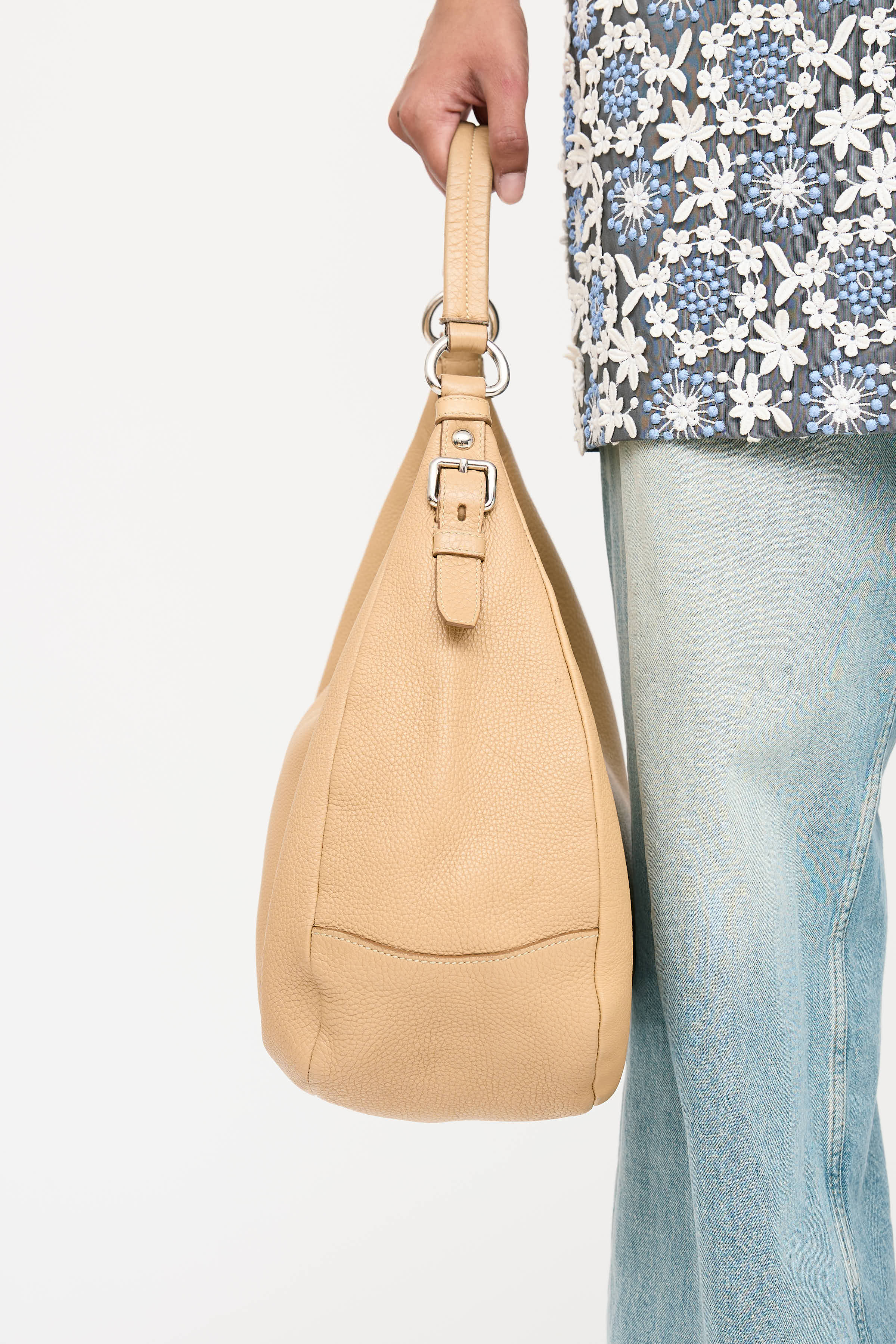 Prada Leather Vitello Daino Shoulder Bag