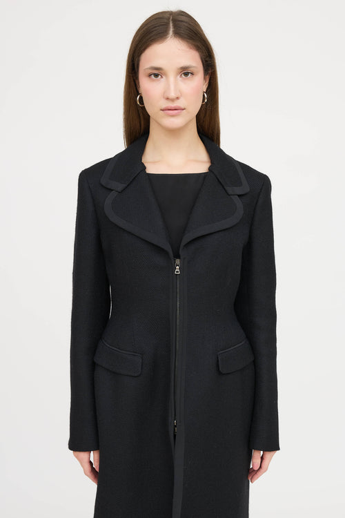 Prada 2008 Wool Zip Coat