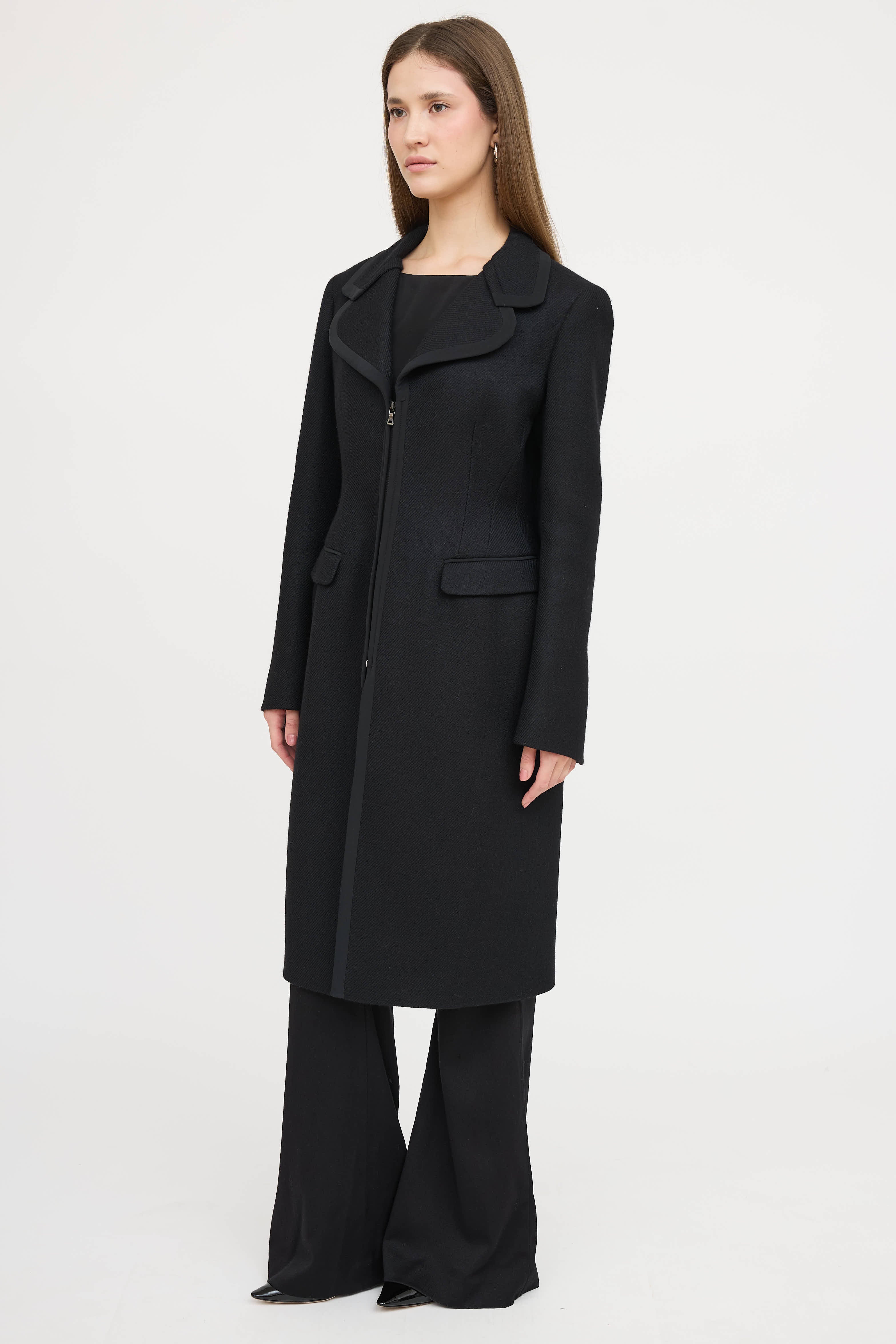 Prada 2008 Wool Zip Coat