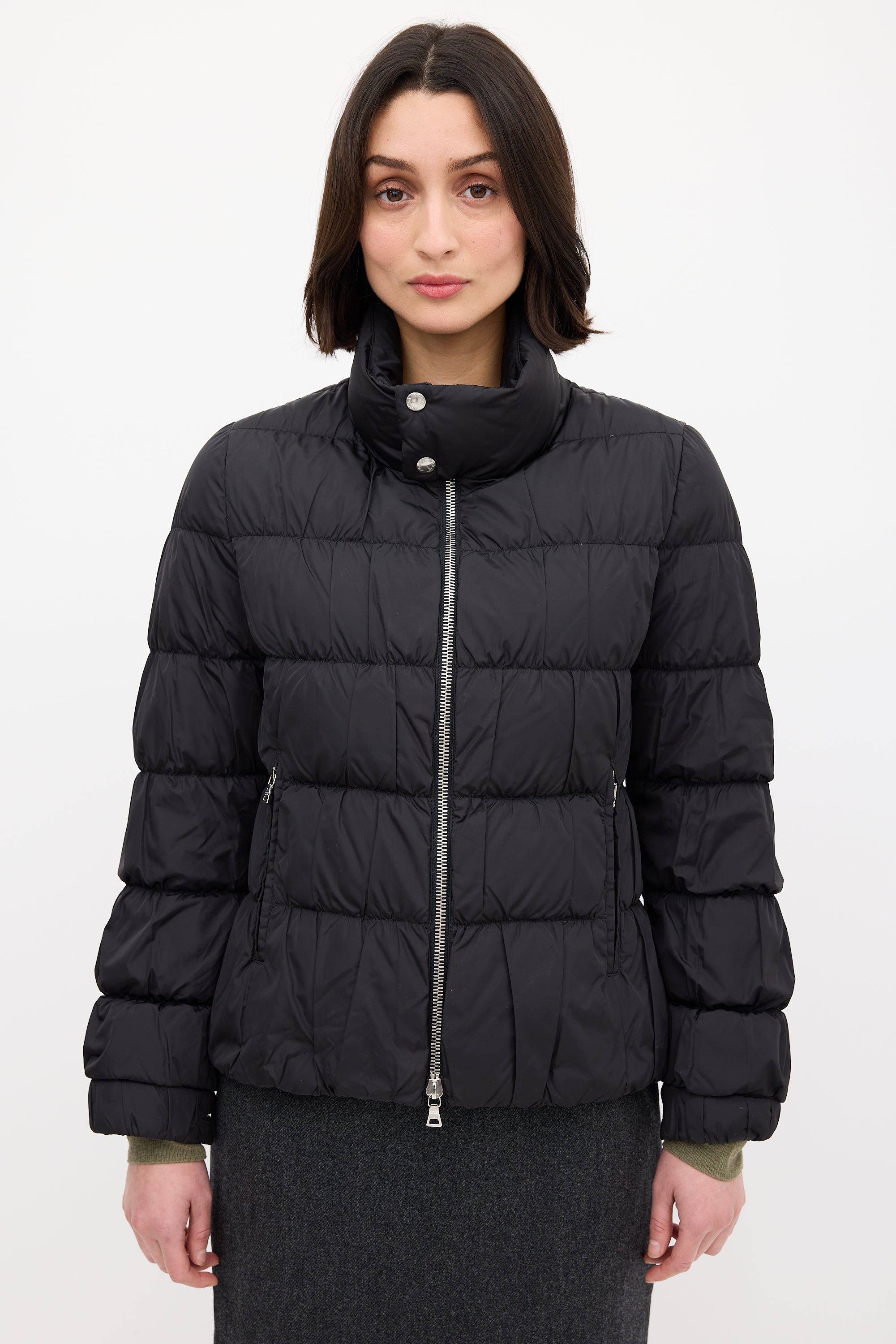 Prada Black Down & Nylon Puffer Jacket