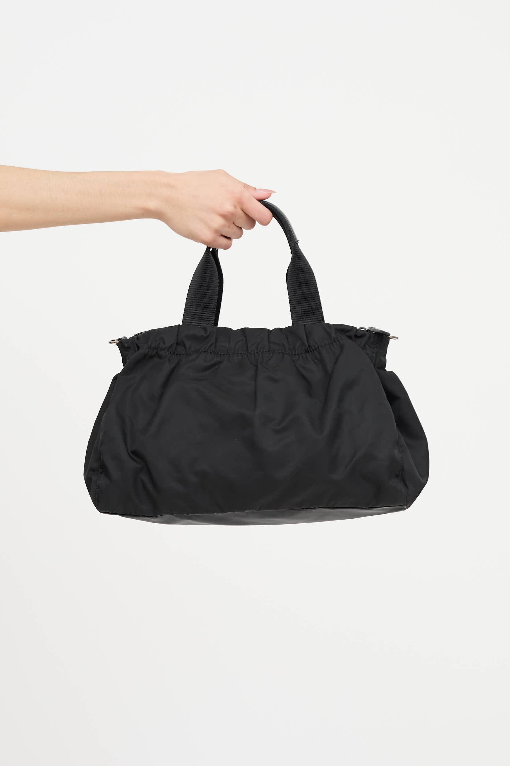 Prada Pleated Trim Nylon Bag
