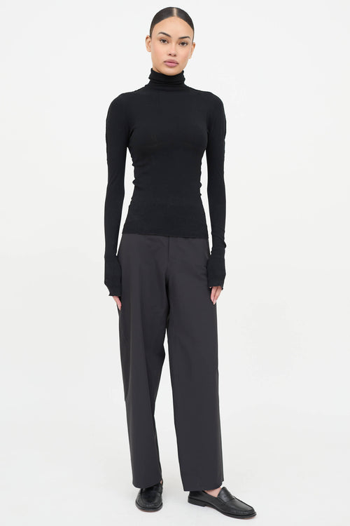 Prada Sport Nylon Turtleneck Top
