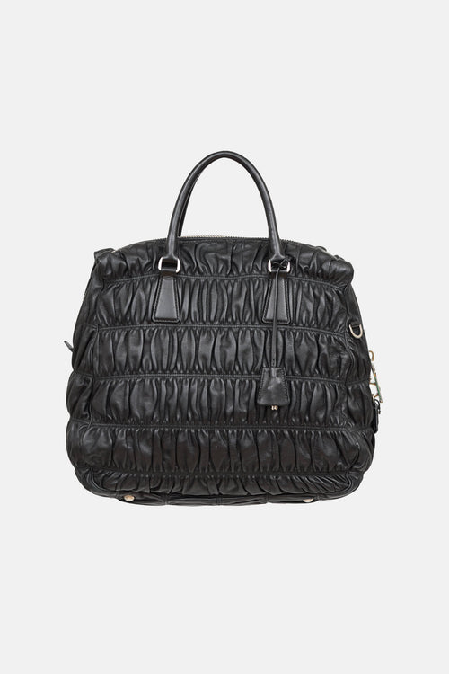 Prada Leather Gaufre Tote Bag