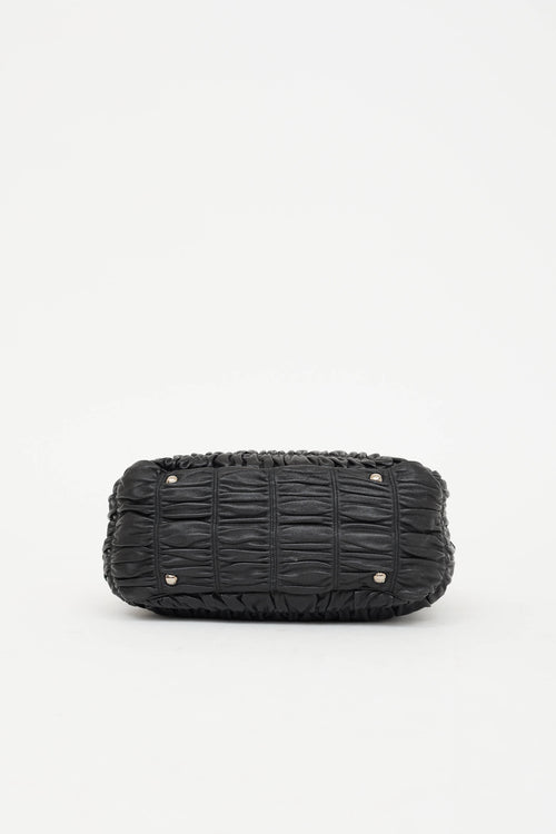 Prada Leather Gaufre Tote Bag