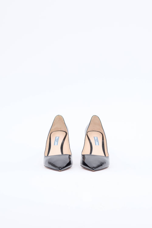 Prada Saffiano Point Toe Pump