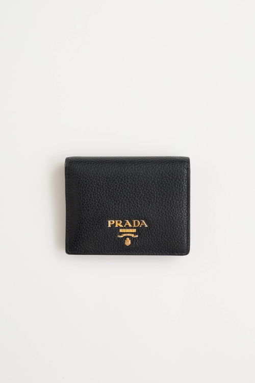 Prada Vitello Bifold Logo Wallet