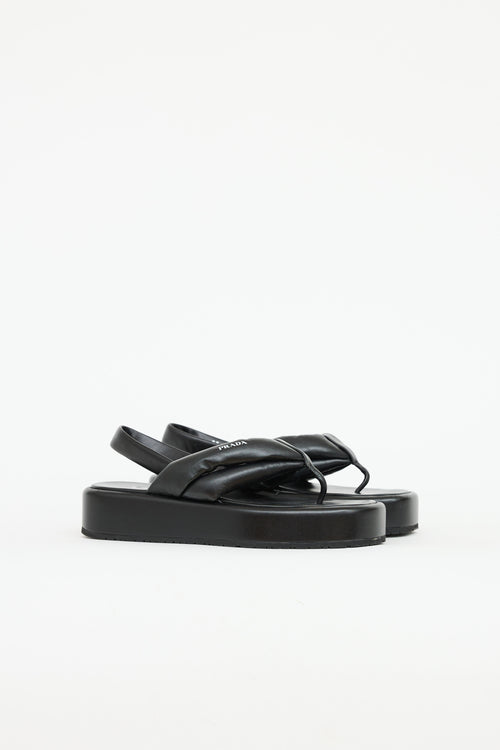 Prada Slingback Platform Sandal