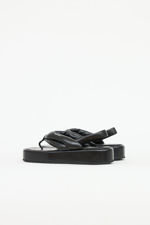 Prada Slingback Platform Sandal