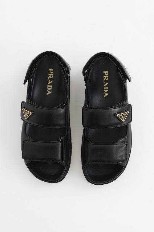 Prada Leather Padded Sandal
