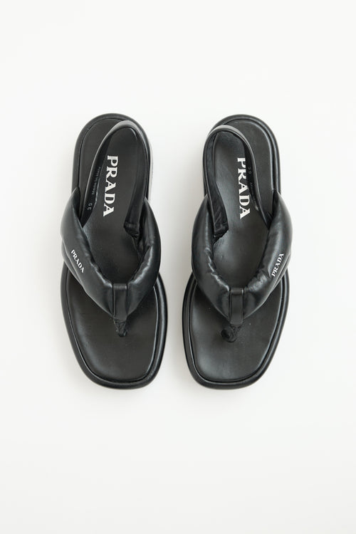 Prada Slingback Platform Sandal