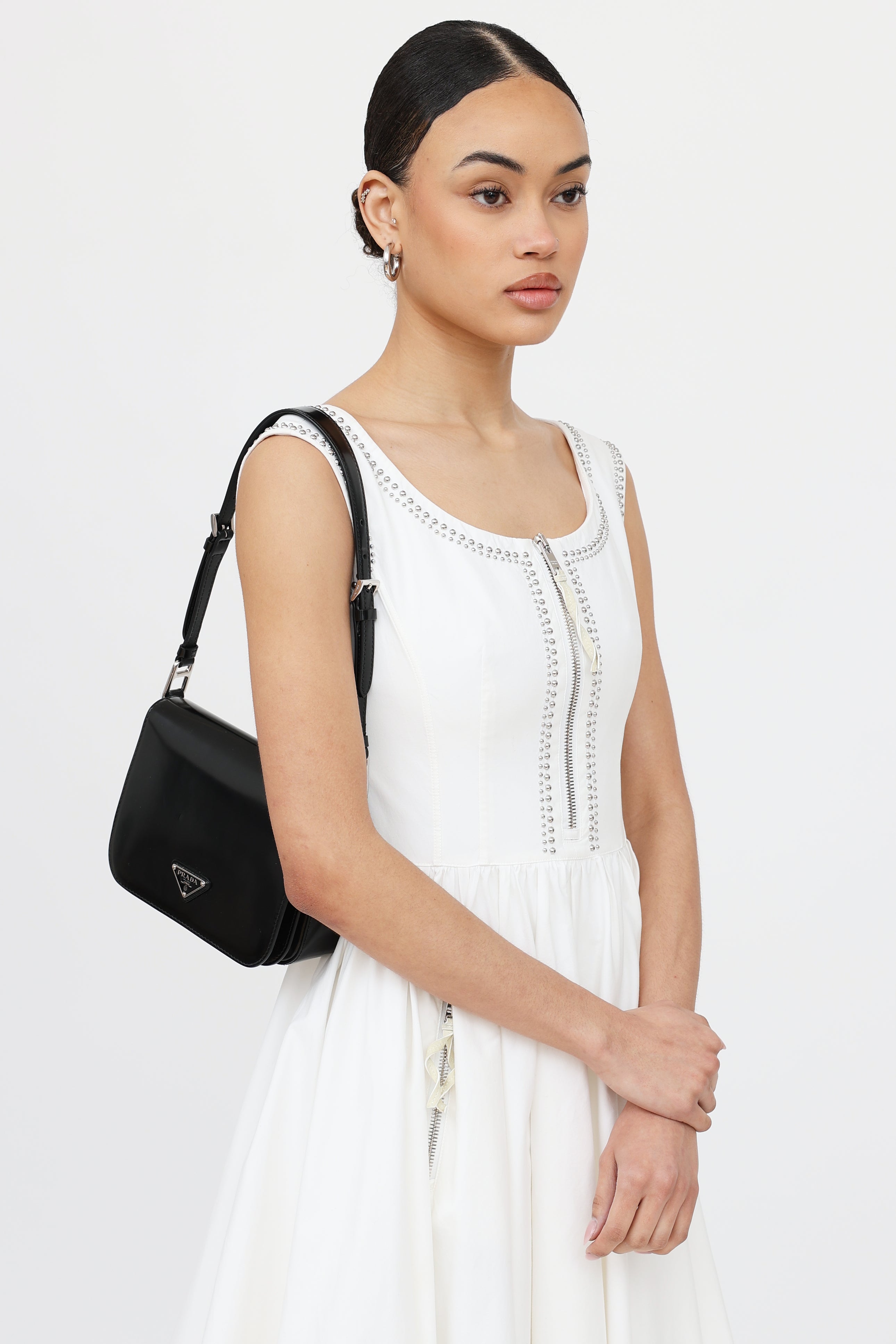 Prada Spazzolato Flap Bag
