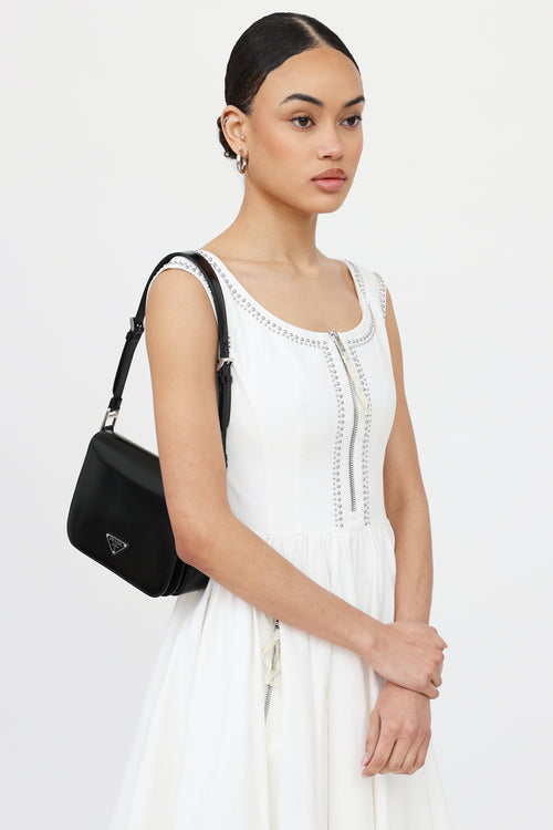Prada Spazzolato Flap Bag