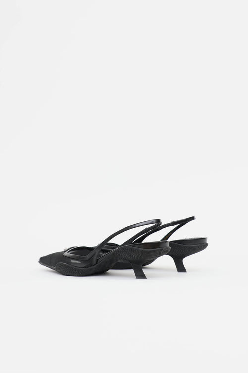 Prada Mesh Slingback Heel