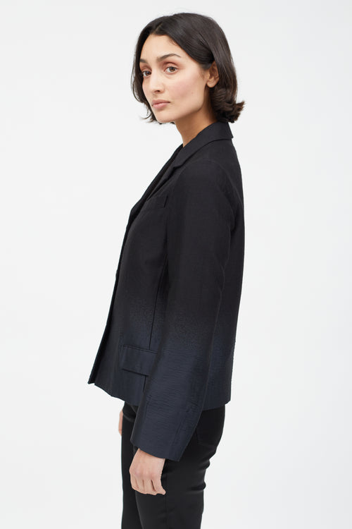 Prada Black & Navy Gradient Blazer