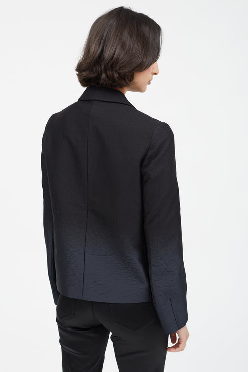 Prada Black & Navy Gradient Blazer