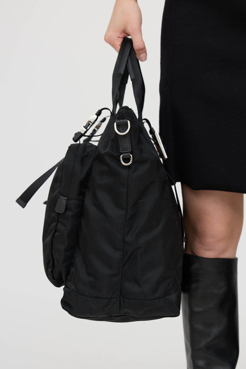 PradaNylon Double Pocket Duffle Bag