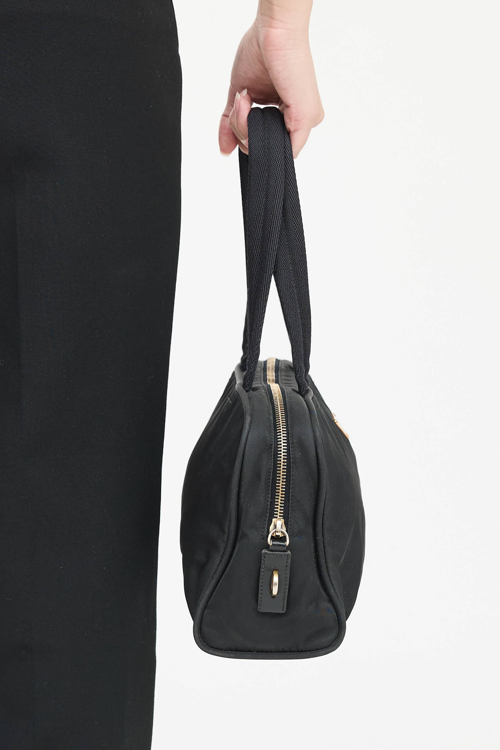 PradaNylon Zip Top Handle Bag