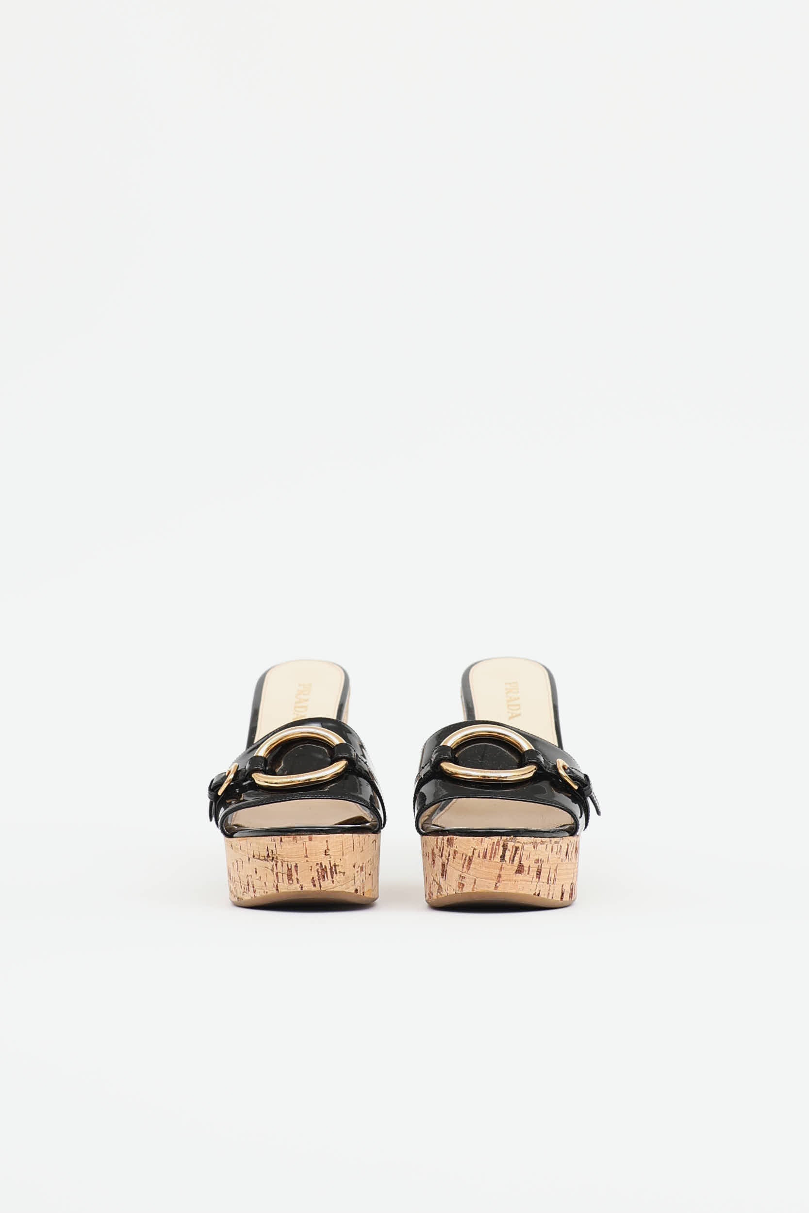 Prada Cork Platform Sandal