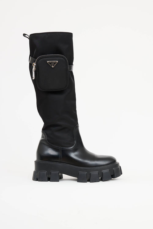 PradaMonolith Re-Nylon Tall Boot