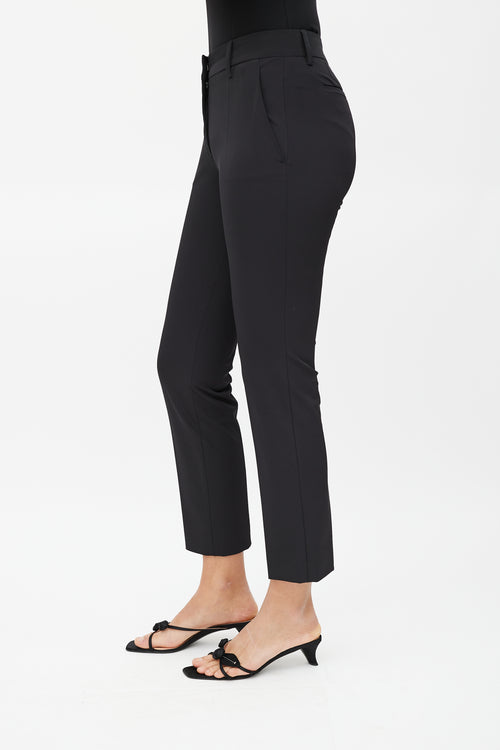 Prada Black Slim Cropped Trouser