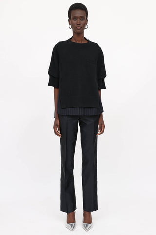 Prada Silk Straight Pant
