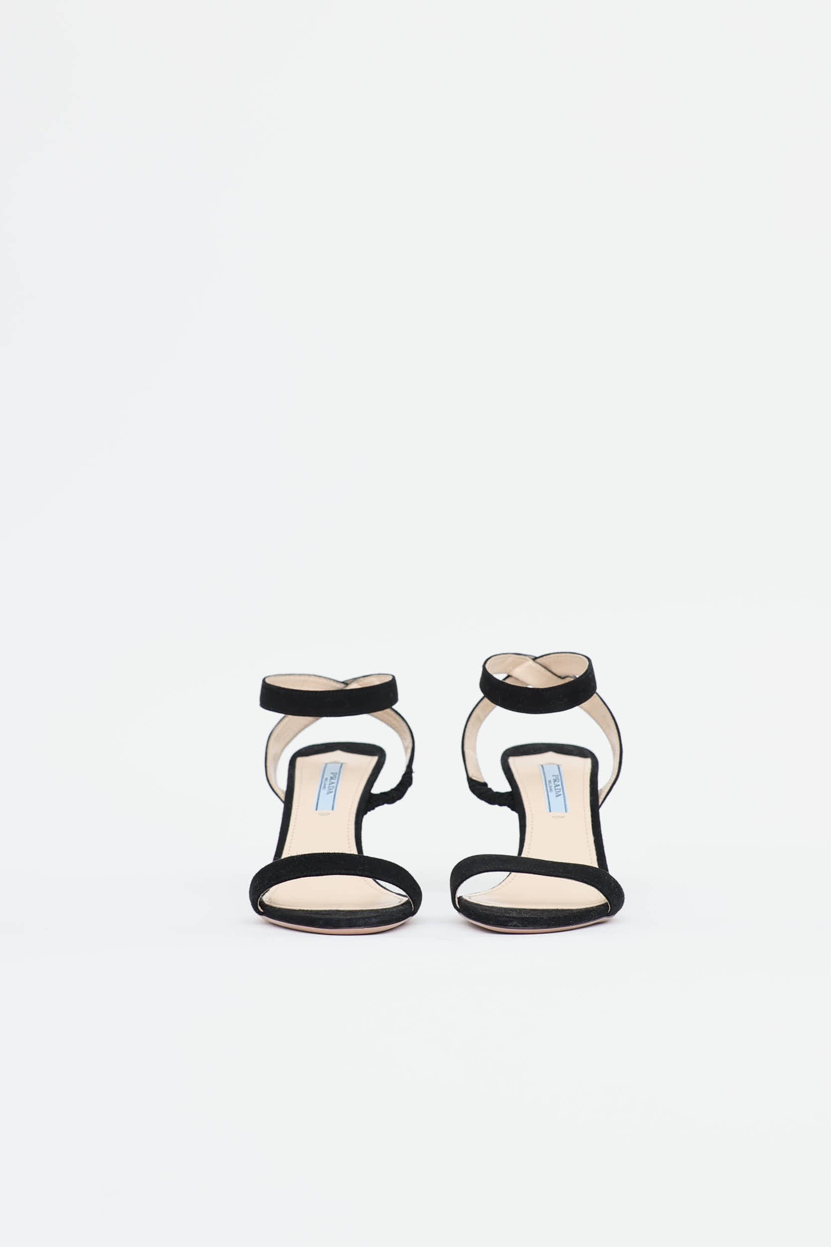 Prada Suede Ankle Strap Sandal