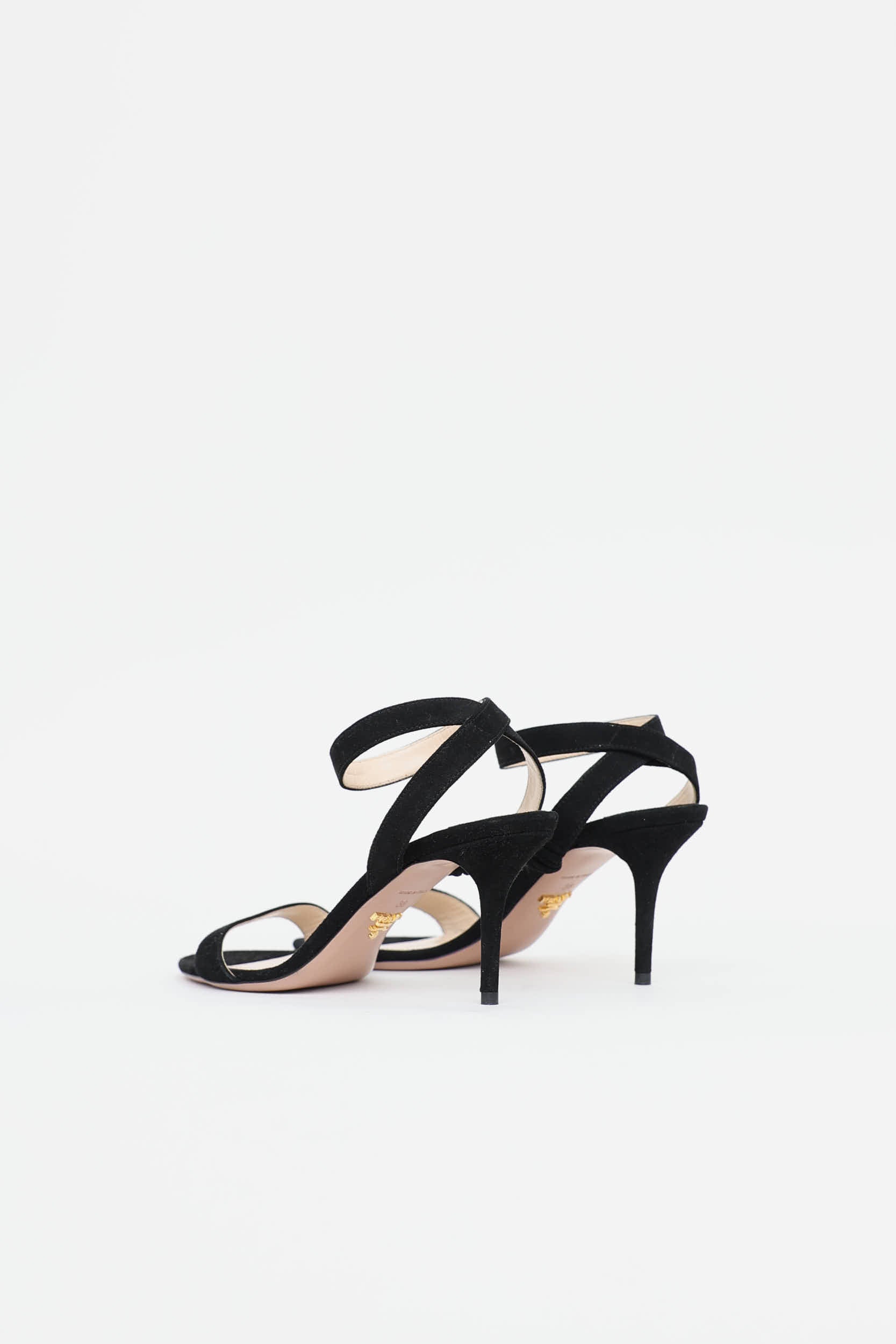 Prada Suede Ankle Strap Sandal