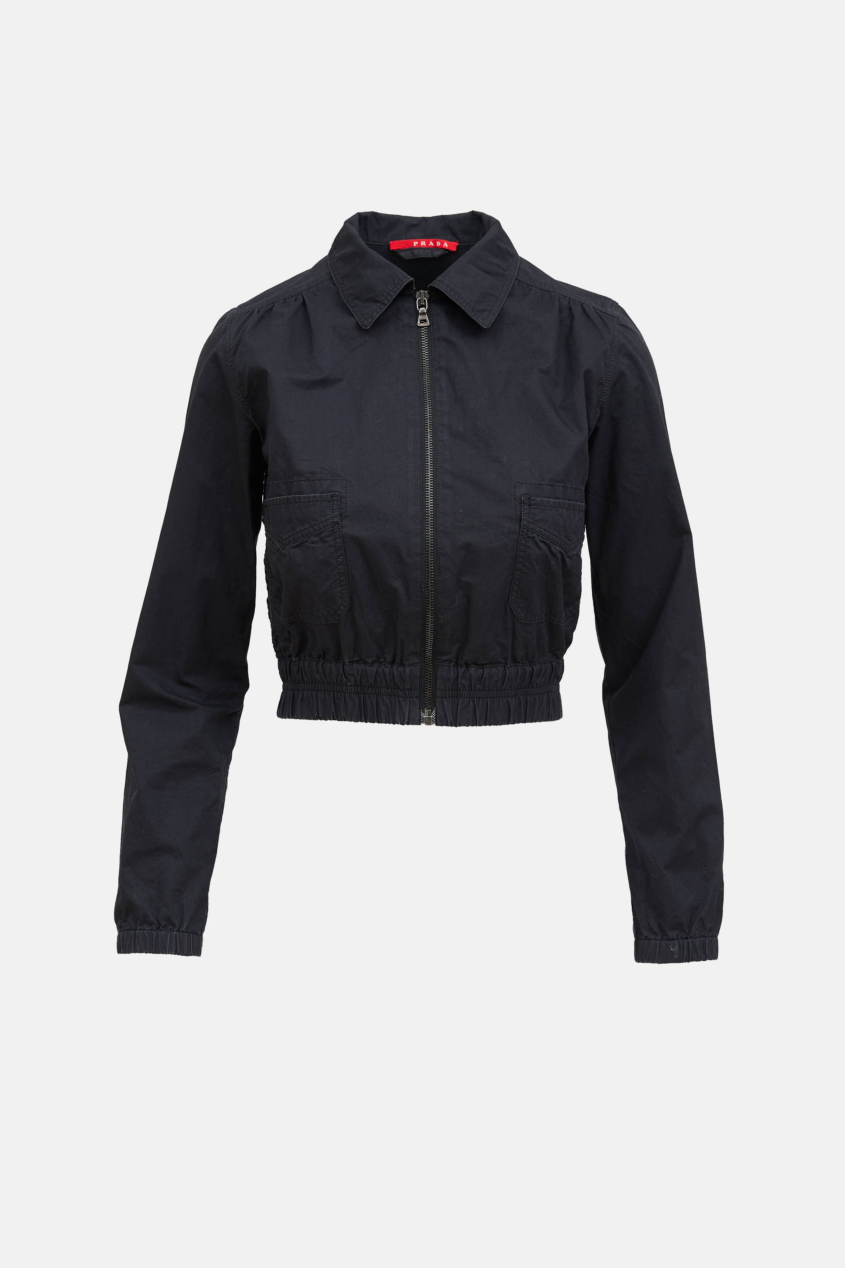 Prada2006 Cropped Bomber Jacket