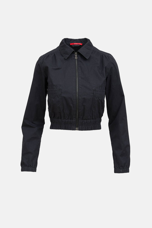 Prada2006 Cropped Bomber Jacket