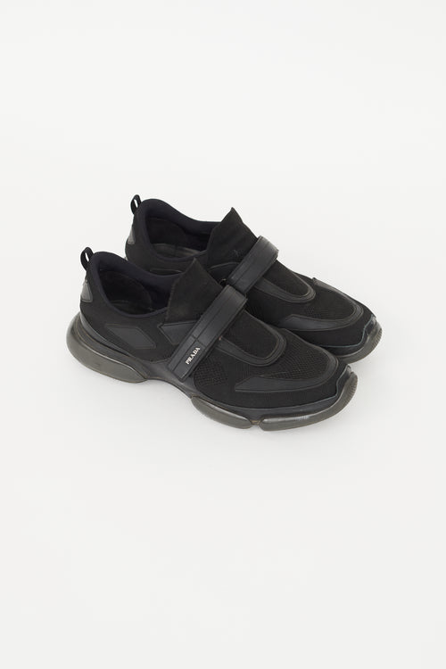 Prada Black Cloudbust Velcro Sneaker