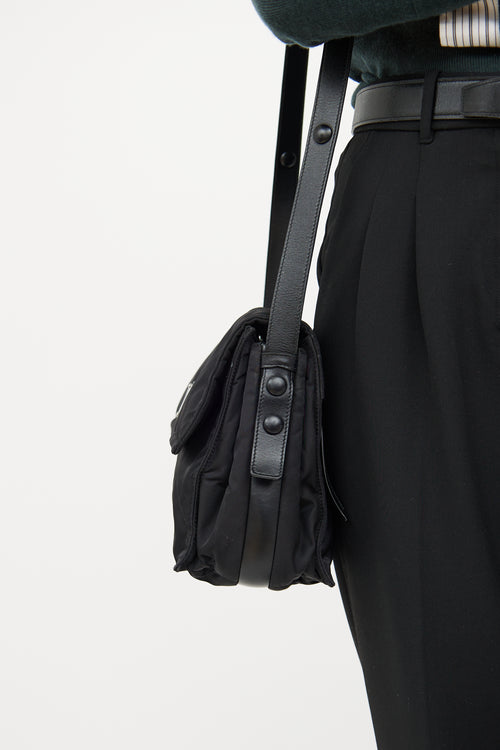 Padded Re-Nylon Traveller Shoulder Bag