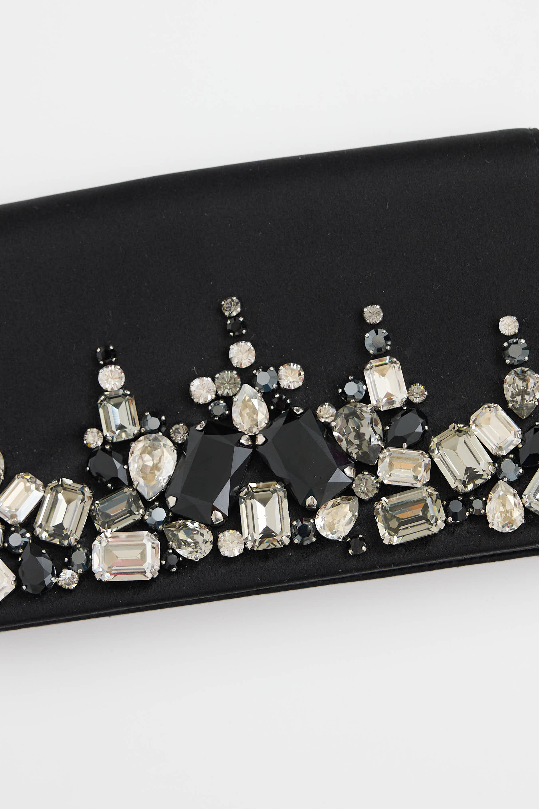 Prada Satin Crystal Clutch