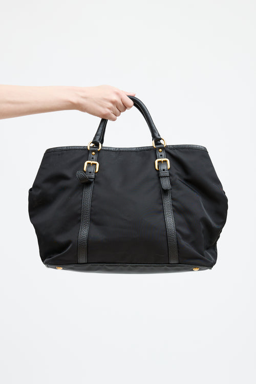 Prada Black Tessuto Nylon 2 Way Bag