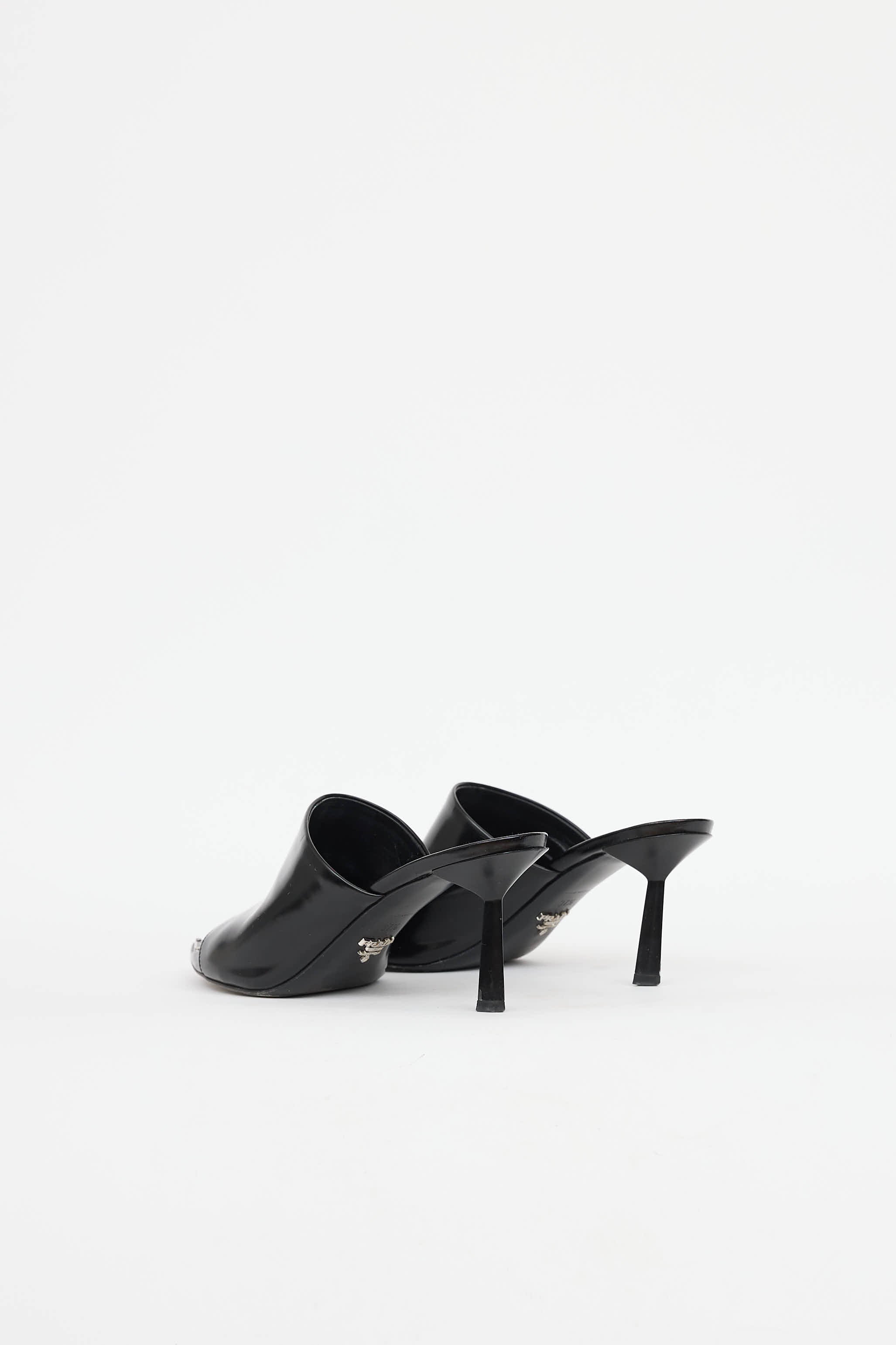 PradaLogo High Heel Sandal