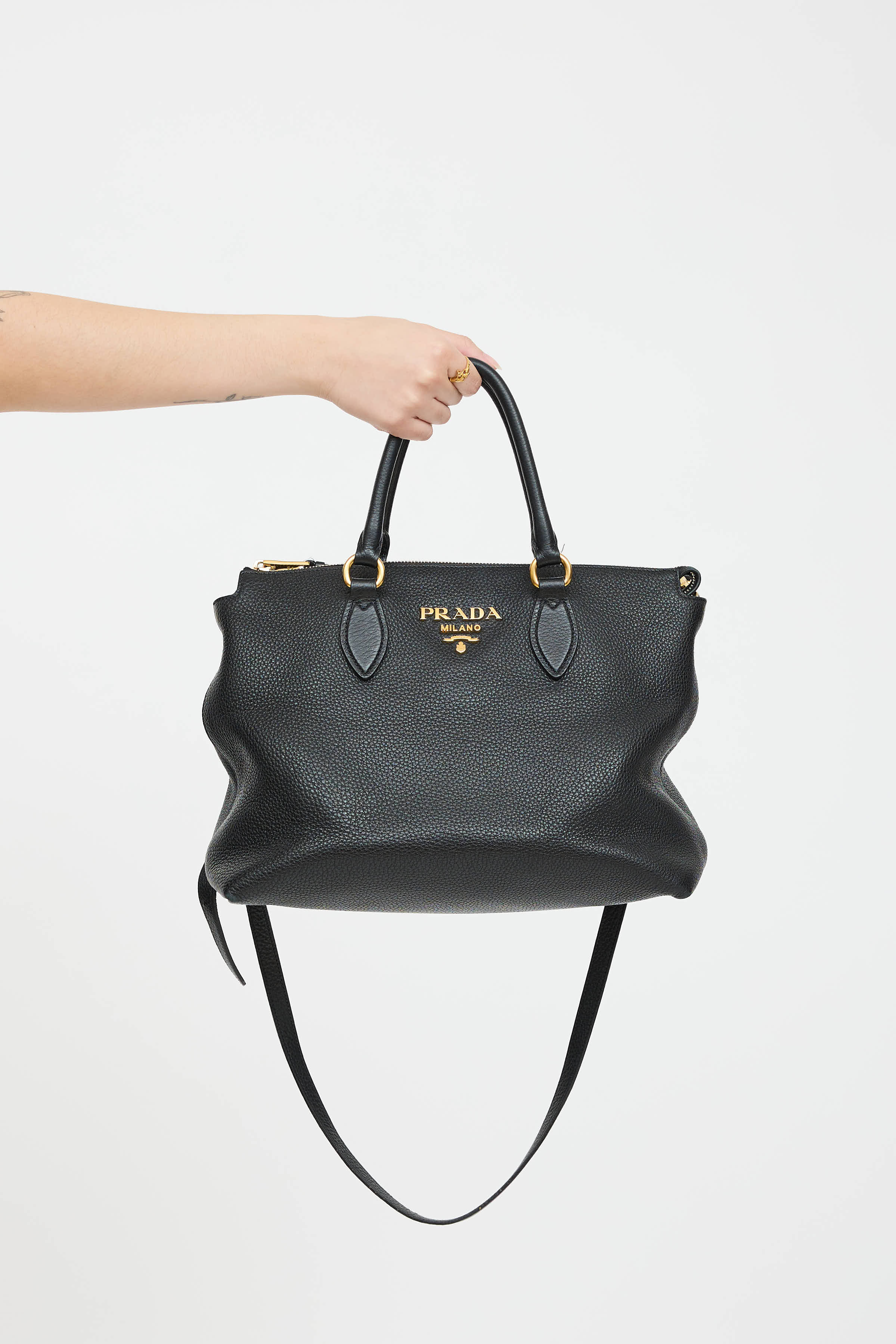 Prada Vitello Phenix Tote Bag