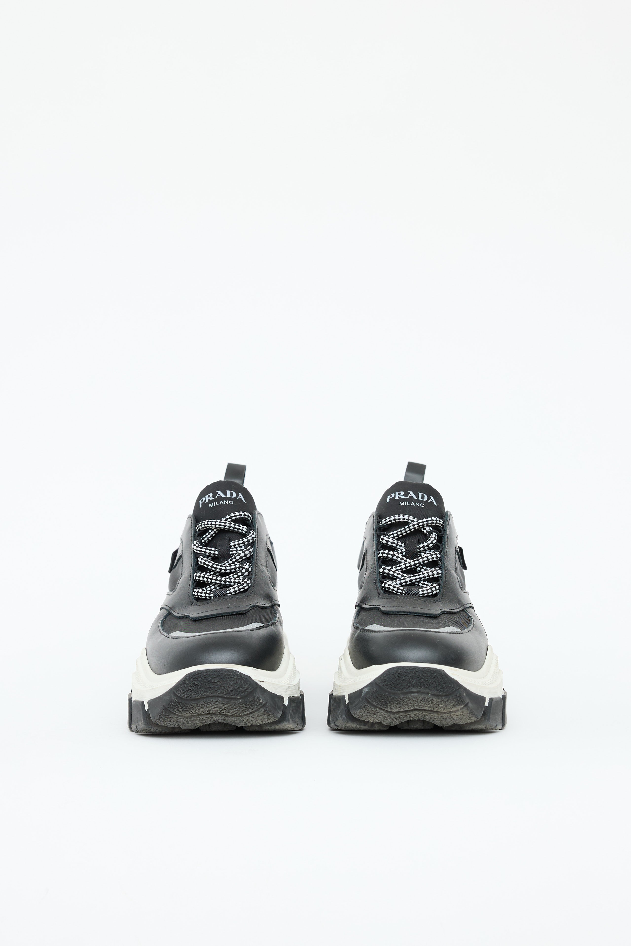 Prada Leather Pegasus Sneaker