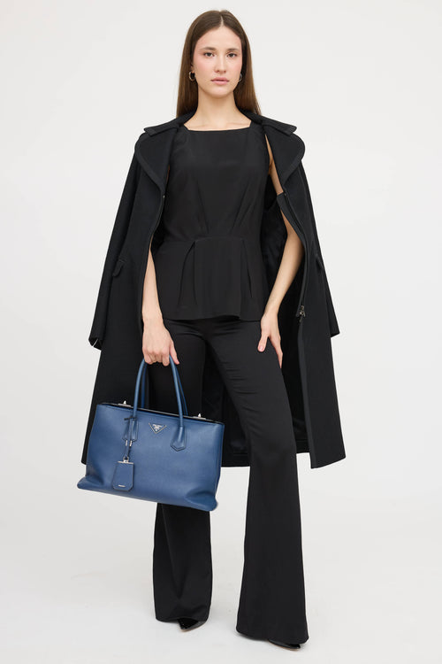 Prada Saffiano Twin Tote Bag