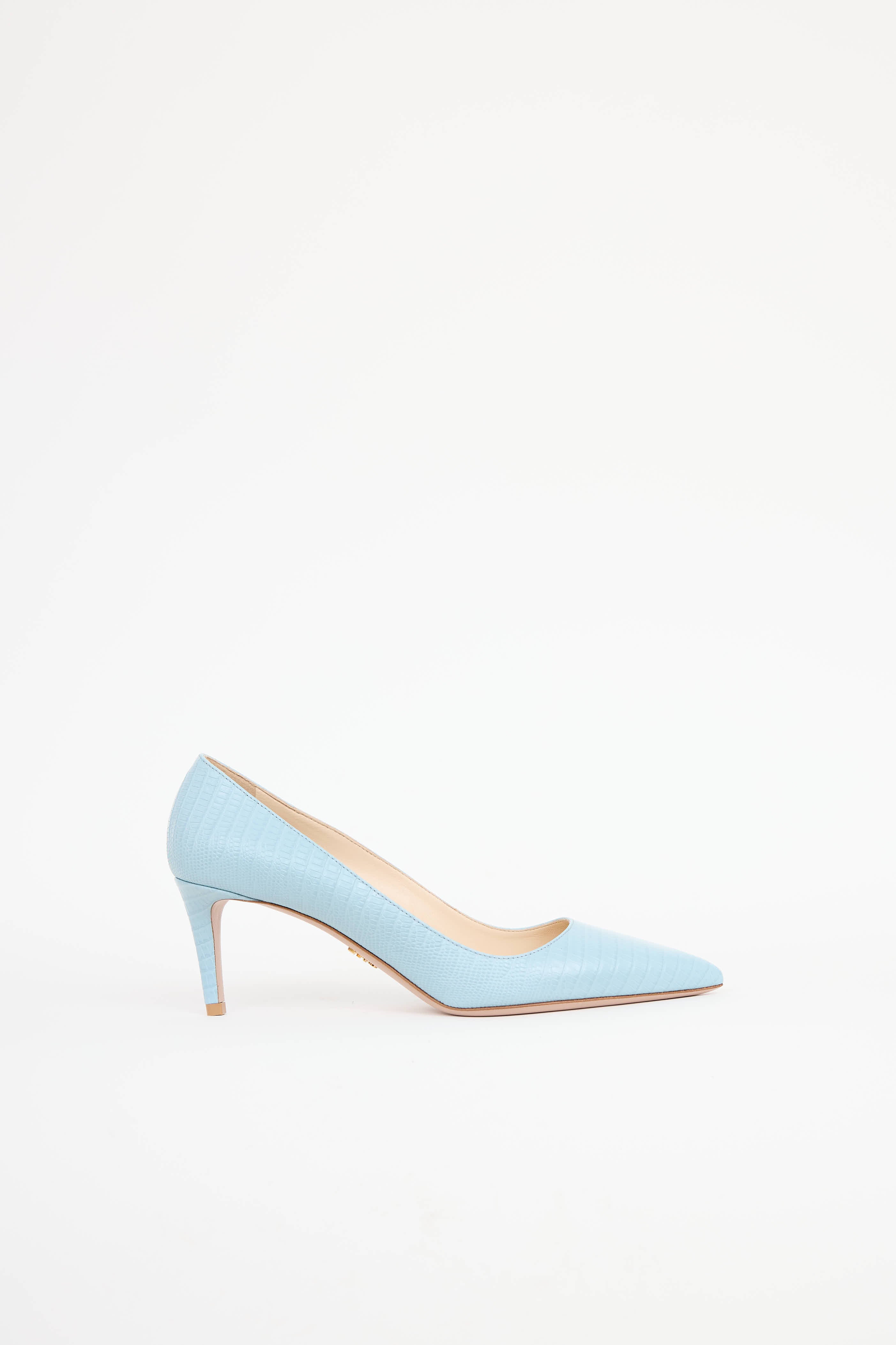 PradaCroc Embossed Pump