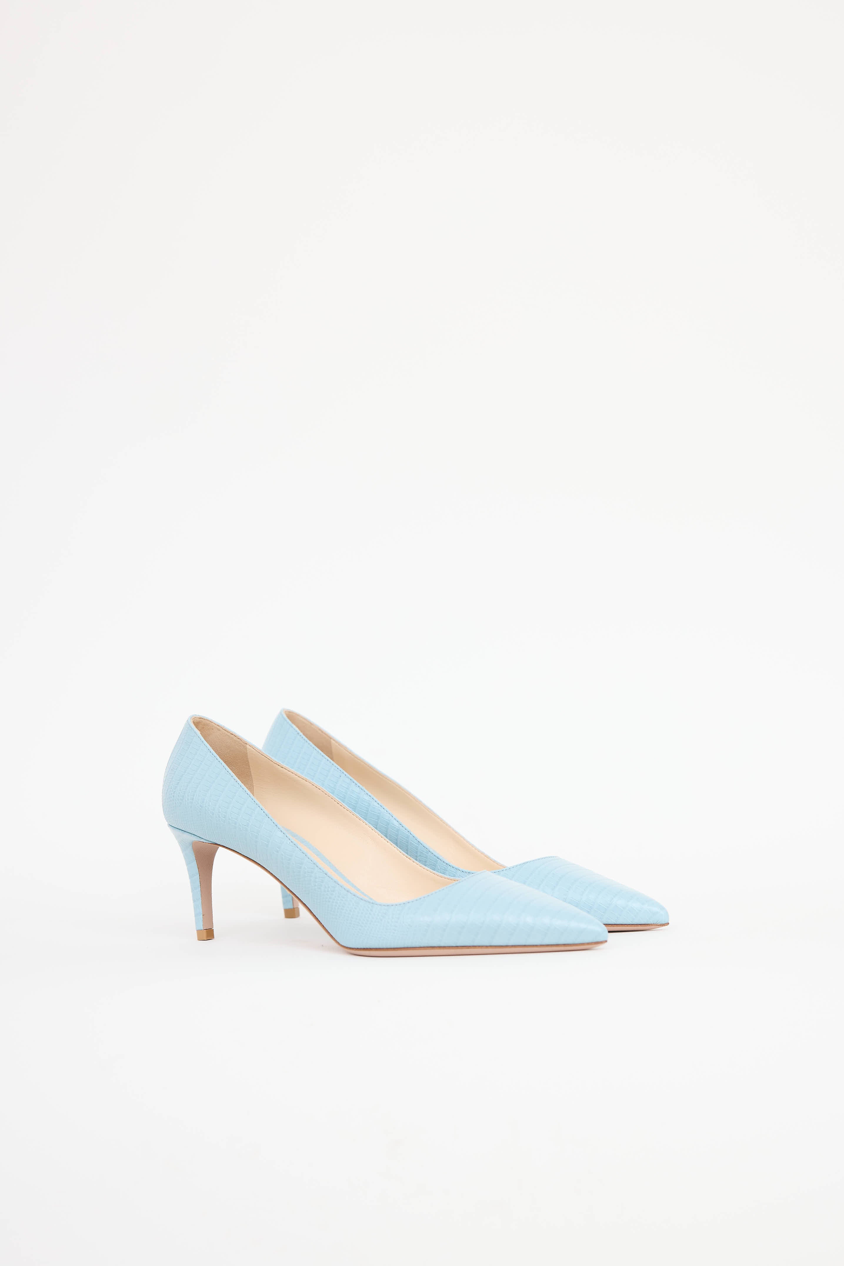 PradaCroc Embossed Pump