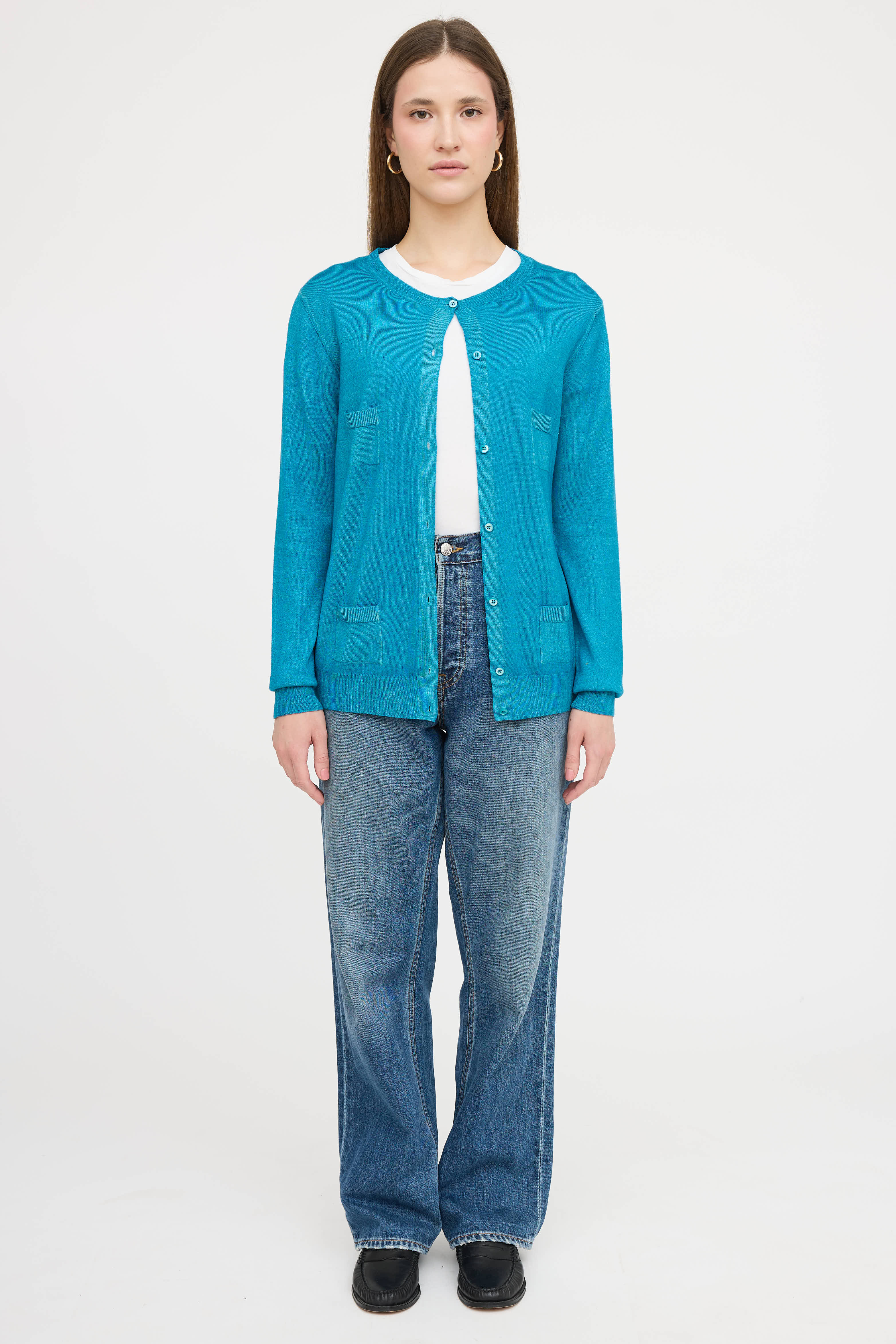 Prada Pocket Button Up Cardigan