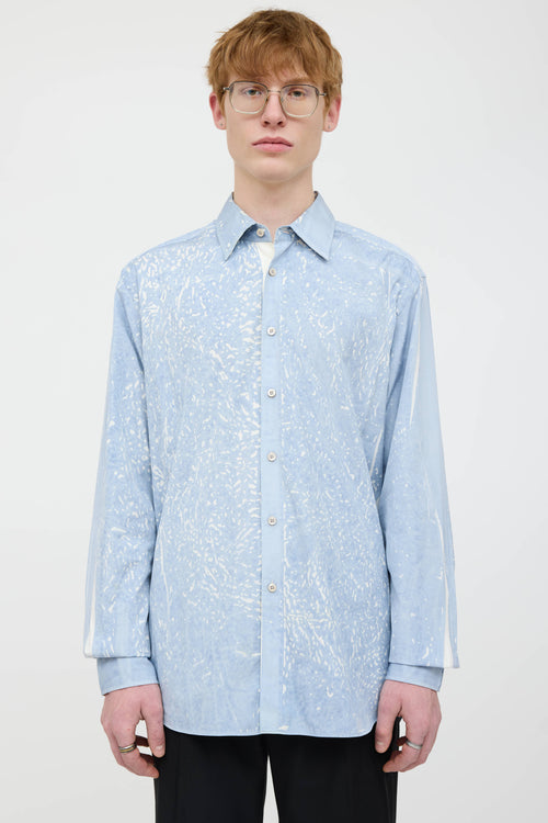 Prada Patterned Dress Shirt