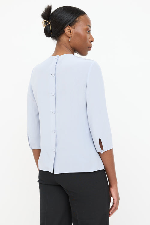 Prada Silk Pleated Top